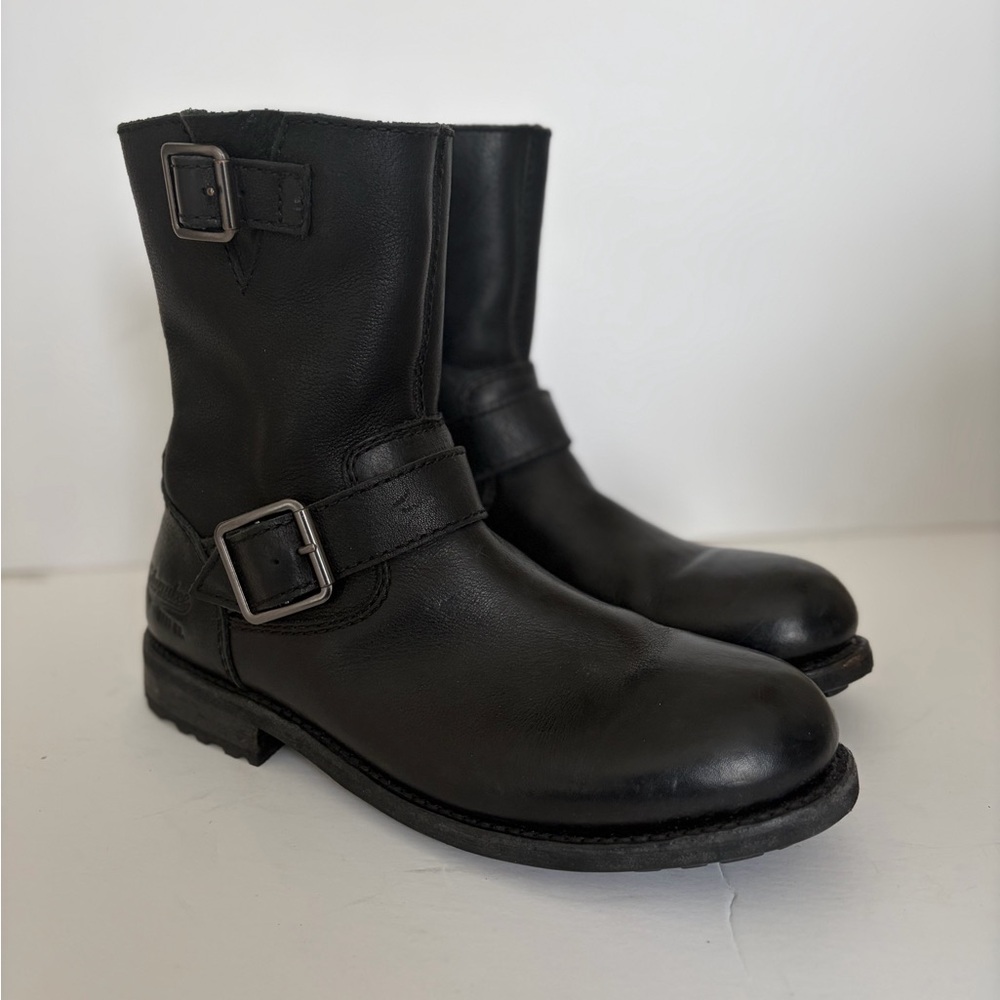 Men's Black Leather Riding Boots - Picture 7 of 7